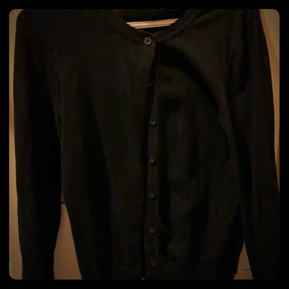 Black cardigan